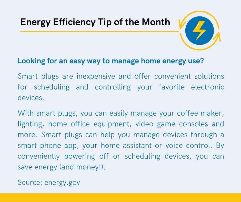 Energy Efficiency Tip of the Month